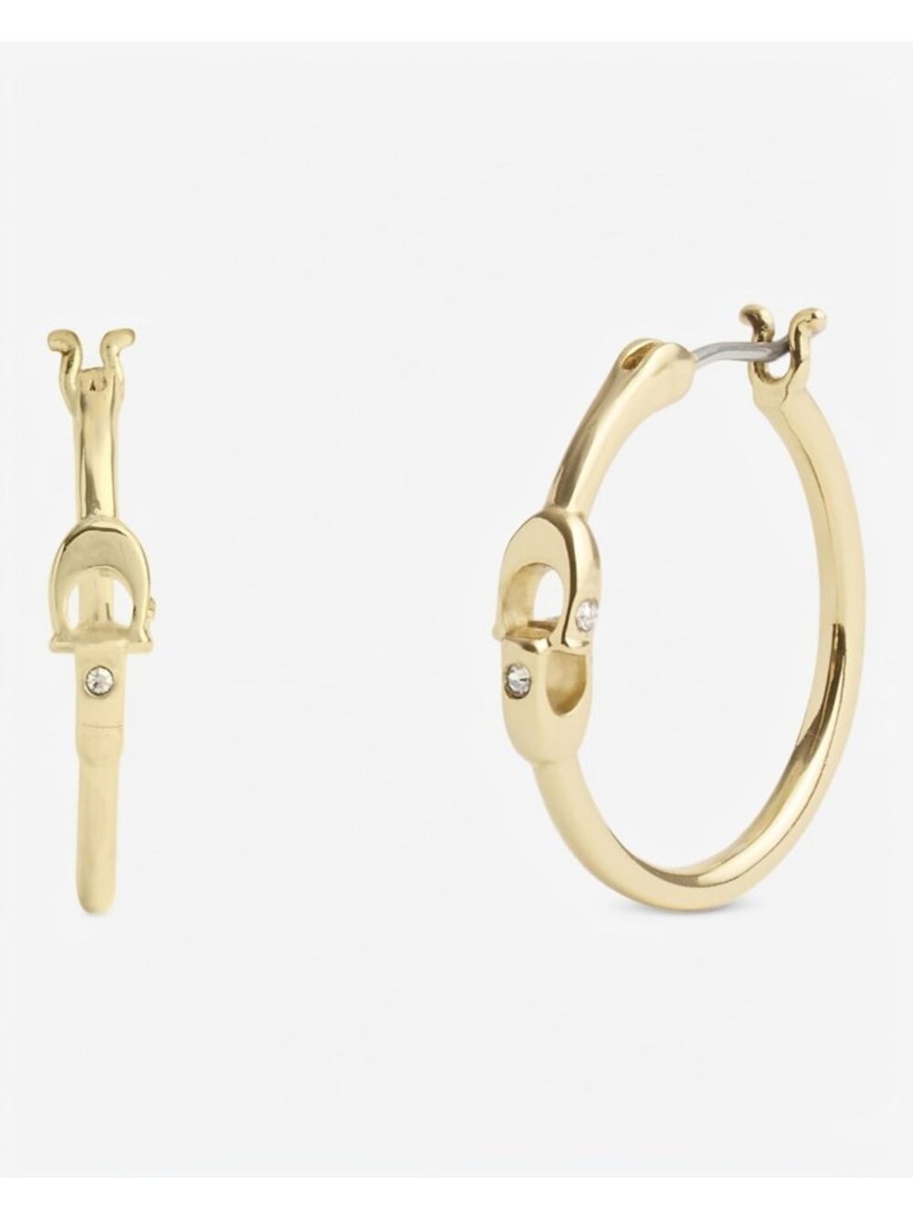 Stylish Women's Hoop Earrings with Signature Design - Perfect for Any Occasion